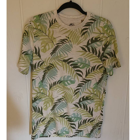 NEW! Free Planet Organic Palm Crew Tee - Men's S - NWT - Picture 2 of 3